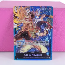 LP Ace & Newgate ST22-001 Foil Leader ONE PIECE Card Game English - Image 1