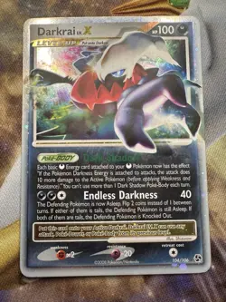 Pokemon DARKRAI LV. X Card GREAT ENCOUNTERS 104/106 Ultra Rare MP/LP FREE SHIP - Image 1