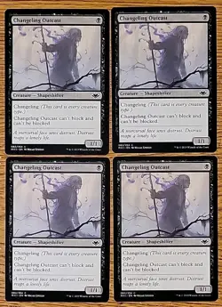 MTG Modern Horizons 1 Changeling Outcast x 4 4x Playset Magic MH1 NM - Image 1