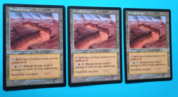 Magic the Gathering MTG Urza's Saga SHIVAN GORGE X 3 (2 VLP/EX, LP/EX) R Nice! - Image 2
