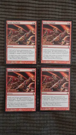Magic: the Gathering / MtG Flame Fusillade x4 Ravnica - Image 1