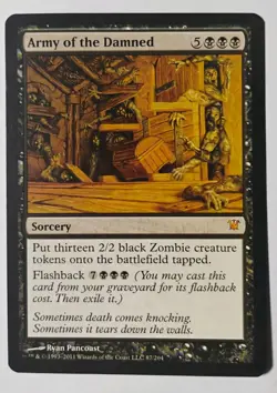 Army of the Damned MTG, Innistrad, Mythic Rare, LP - Image 1