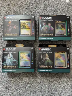 WOTC MTG LoTR Tales of Middle-Earth Commander Box - Set Of 4 195166205052 - Image 1