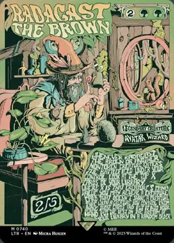 LP MTG Radagast the Brown - Borderless Poster Light Play The Lord of the Rings: - Image 1