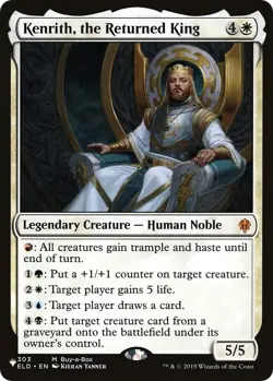 NM Kenrith, the Returned King, MTG, The List, Magic the Gathering, 303 - Image 1
