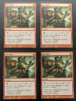 4 x Gut Shot / Bauchschuss - NEW PHYREXIA - englisch ** Playset ** 1 Damage - Image 1