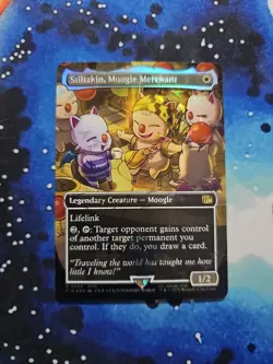 Stiltzkin, Moogle Merchant (565) Borderless Chocobo Track Foil Final Fantasy MTG - Image 1