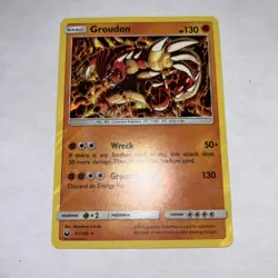 Groudon 81/168 Holo SM Celestial Storm Pokemon NM - Image 1