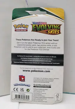 Pokemon TCG Evolving Skies Sword and Shield Booster Packs Lot of 3 Sealed - Image 5
