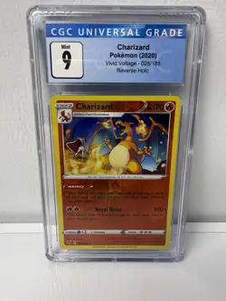 Pokemon TCG Vivid Voltage Reverse Holo Rare Charizard 025/185 Mint Condition - Image 1