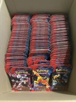 POKEMON TCG SCARLET & VIOLET DESTINED RIVALS SLEEVED BOOSTER LOT (100) SEALED - Image 1
