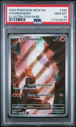 2023 Pokemon Scarlet & Violet 151 Charmander #168 PSA 10 SPM - Image 1