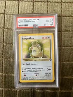 PSA 8 NM-MT Kangaskhan 5/64 Holo 1999 Pokemon Jungle - Image 1