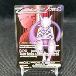 Pokemon Mewtwo EX TCG Team Rockets 213/182 Full Art Destined Rivals - Image 1