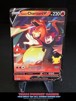 Lance's Charizard V SWSH133 Regular Size, Black Star Promo, Pokemon, NM - Image 1