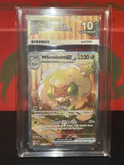 Pokemon TCG Whimsicott EX White Flare Special Illustration Rare, 165/086 ACE 10 - Image 1