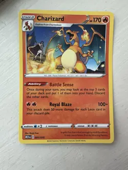 McDonalds 2025 Pokemon Dragon Discovery Charizard M24EN D Promo 001/015 MINT - Image 1