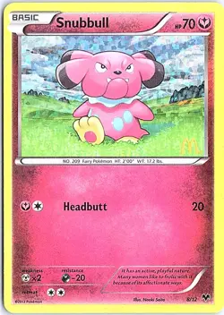Snubbull - 8/12 Promo McDonald's Promos 2014 008/012 LP Pokemon - Image 1