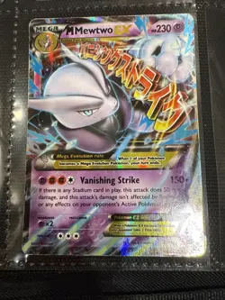 Pokemon TCG Mega-Mewtwo-EX BREAKthrough 63/162 Holo Holo Rare EX - Image 1