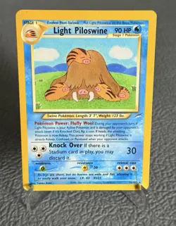 Light Piloswine 26/105 Regular Rare Pokemon Neo Destiny LP 💧 - Image 1