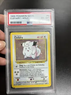1999 Pokemon Game Base Set Clefairy #5 Holo PSA 6 - Image 2