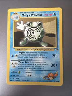 Pokemon - Misty's Poliwhirl - Gym Heroes - 53/132 - Vintage WOTC - 2000 - NM - Image 1