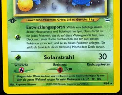 GERMAN 1st Edition Jumpluff 9/64 Neo Revelation NM/EX Pokemon Card, Creased - Image 4