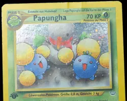 GERMAN 1st Edition Jumpluff 9/64 Neo Revelation NM/EX Pokemon Card, Creased - Image 5
