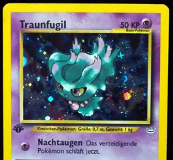 GERMAN 1st Edition Misdreavus 11/64 Neo Revelation LP Pokemon Card - Image 3