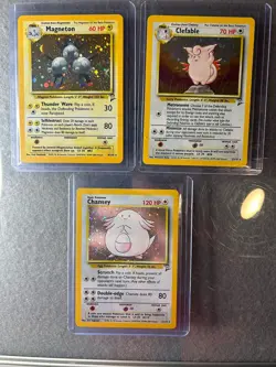 Vintage Holo Rare Pokemon 3 Card Lot WOTC Era 1999 -MP Legendary Collection - Image 1