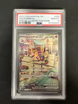 Paldea Evolved Skeledirge EX Special Illustration Rare Card #258/193 PSA 10 - Image 1