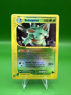 Pokemon TCG Nidoqueen Skyridge Reverse Holo Rare Card 22/144 Near Mint Vintage - Image 1