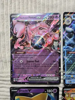 JUMBO Pokemon Oversized 6 Card Lot Mewtwo, Blastoise, Zapdos, Zacian, Jirachi - Image 4
