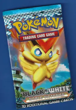 Pokemon "Noble Victories" 10-Card Sealed Booster Pack (Victini) X1 - Image 1