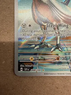 Skarmory 209/191 Surging Sparks Illustration Rare Pokemon Card TCG NM, Near Mint - Image 5