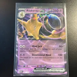 Alakazam ex 065/165 Pokemon 151 Holo Double Rare Trading Card Near Mint - Image 1