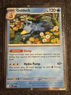 Golduck MEP 008 Cosmos Holo Black Star Promo Pokemon Card - Image 1