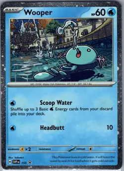 Wooper SVP 155 Holo SV: Scarlet & Violet Promo Cards - Pokemon Card - NM - Image 1