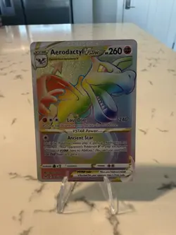 Aerodactyl VSTAR 199/196 Lost Origin Rainbow Secret Rare Pokemon TCG Card - Image 1