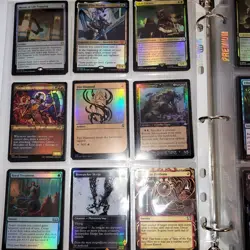 16 Pages of FOILS Cards Collection in Binder. And 1,000+ Magic Cards=Bulk & Fun - Image 2