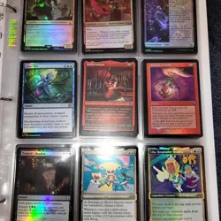 16 Pages of FOILS Cards Collection in Binder. And 1,000+ Magic Cards=Bulk & Fun - Image 3