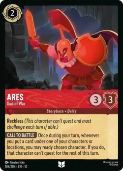 ~ Ares - God of War ~ NM Cold Foil ~ Whispers in the Well ~ - Image 1