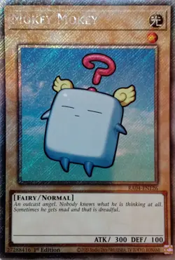 RA04-EN126 MOKEY MOKEY PLATINUM SECRET RARE 1ST EDITION YuGiOh CARD - Image 1