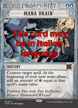 MTG MANA DRAIN 11 EXC - RISUCCHIA POTERE - OTP IT - MAGIC - Image 1