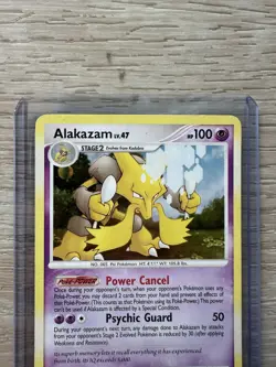 Pokemon 2007 Diamond & Pearl Mysterious Treasures 2/123 Alakazam Holo Rare LP - Image 2