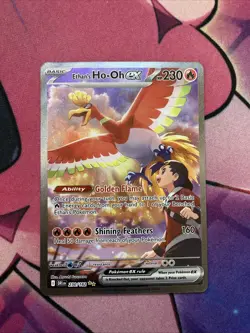 Ethan's Ho-Oh ex 230/182 Destined Rivals Holo Special Illustration Rare Pokemon - Image 1