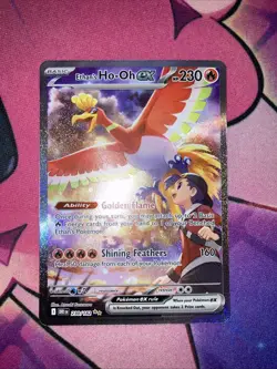 Ethan's Ho-Oh ex 230/182 Destined Rivals Holo Special Illustration Rare Pokemon - Image 2