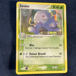 Swalot 40/106 EX Emerald Stamped Reverse Holo Pokemon TCG Vintage LP/NM - Image 1