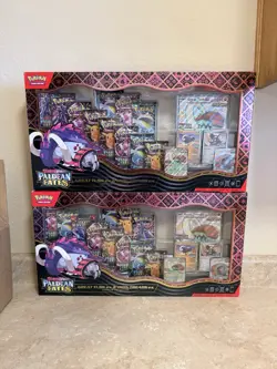 Pokemon TCG Paldean Fates Great Tusk Iron Threads Ex Premium Collection (2) - Image 1