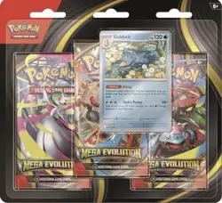 Pokemon TCG Mega Evolution Base Set 3-Pack Blister |Golduck |BRAND NEW SEALED - Image 1